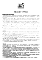 REGLEMENT INTERIEUR 2024-2025